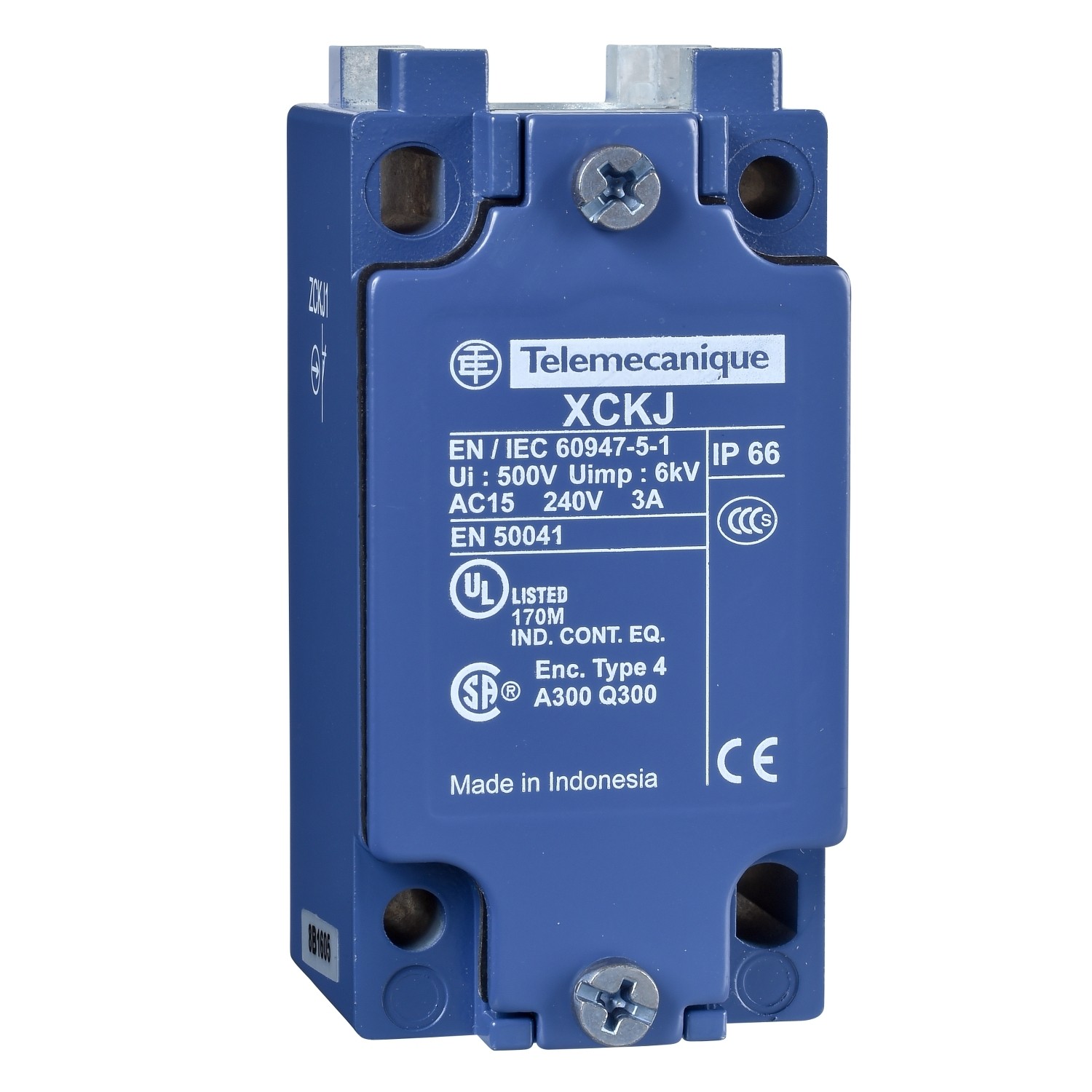 Limit switch body ZCKJ - fixed - w/o display - 2C/O - snap action - Pg13