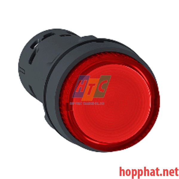 Nút nhấn có đèn LED điện áp 230Vac, N/O, màu đỏ - XB7NW34M1
